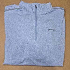 Orvis Light Blue Quarter-Zip Pullover 2429/425